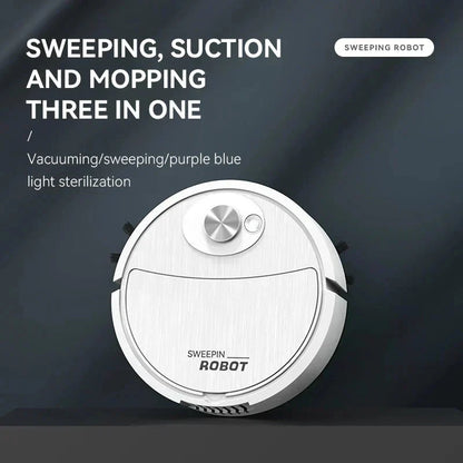 3-IN-1 Automatic Robot Vacuum Cleaner – مكنسة روبوت أوتوماتيكية 3 في 1